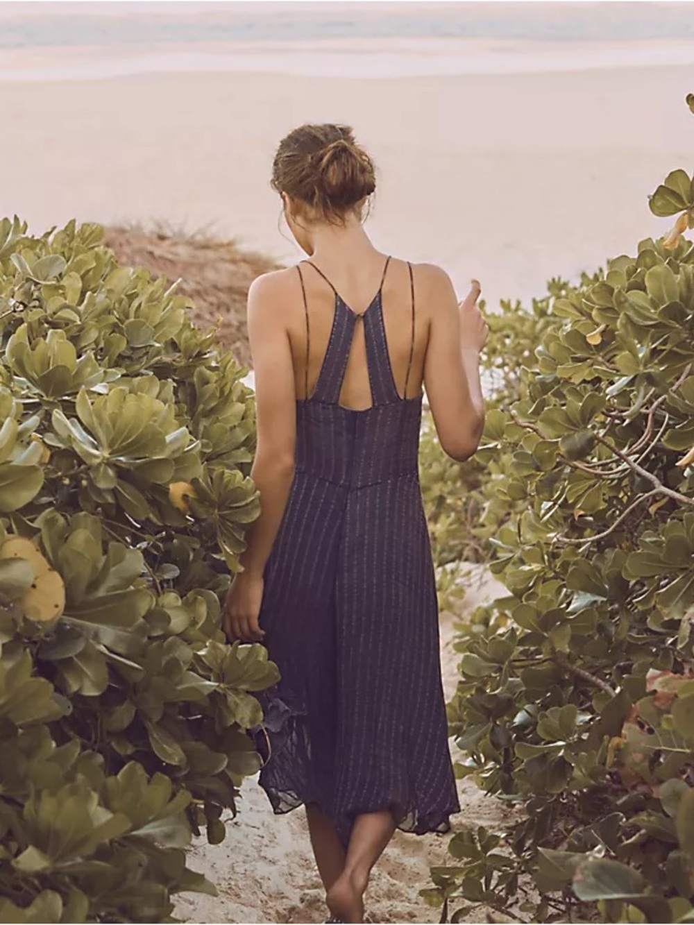 Anthropologie HD in Paris Harbor Jumpsuit Dark Slate Blue